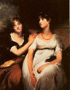  Sir Thomas Lawrence The Daughters of Colonel Thomas Carteret Hardy china oil painting artist